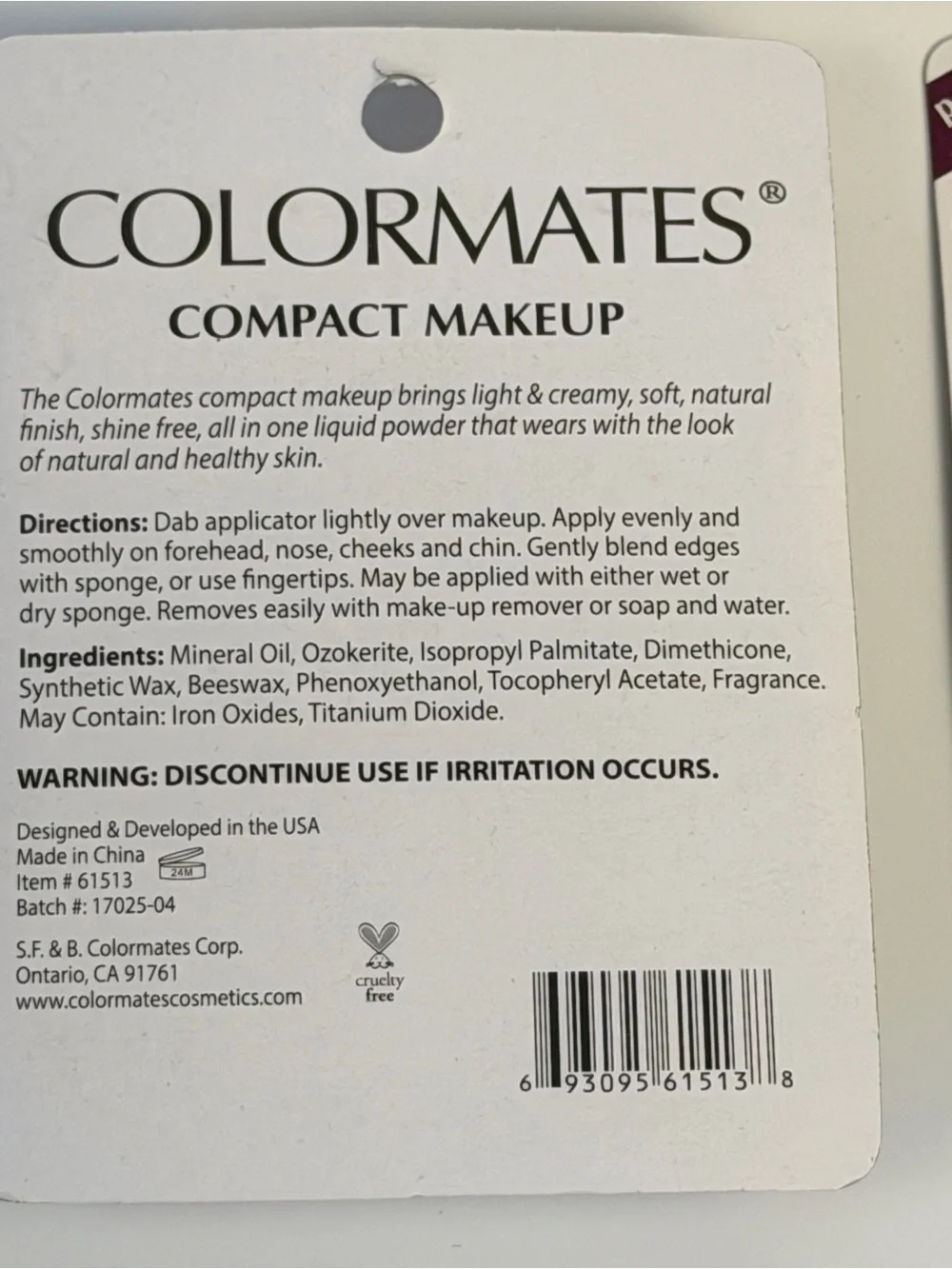 ColorMates Compact Makeup Light Medium 61513 Lot of 5 NEW Discontinued